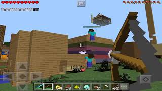 ГРИФЕР ШОУ В MINECRAFT PE 1.1.7 АИМ НА ЛУК?