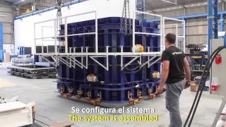 Box culvert dry cast production by Moldtech MT20 system