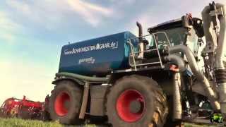 Claas Xerion 3800 Saddle Trac mit Kuhn Striger - Strip Till Verfahren