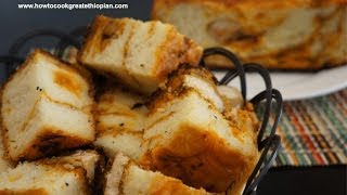 Ethiopian Food - Doro Dabo recipe - Chicken Bread - Amharic - How to make bread - Doro Wot - Wat