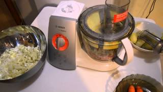 МИРОВАЯ ПРЕМЬЕРА. Нарезка кубиками. Кухонный комбайн BOSCH.