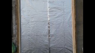 Самый недорогой солнечный воздушный коллектор - из алюминиевой фольги. Видео №8