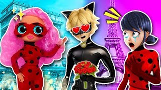CAT NOIR se ENAMORA de LADYBUG FALSA ? LOL O.M.G. ?Juguetes Fantásticos
