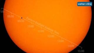 wetteronline.de: Planet Merkur zieht vor Sonne durch (07.05.2016)