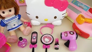 Baby Doli and Hello Kitty hair shop toys baby doll toys play
