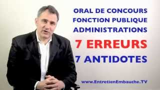 Coach pour oral de concours administratifs, fonction publique : les 7 erreurs à éviter