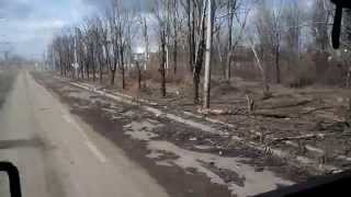 Дорога из Донецкого аэропорта 6.03.2015