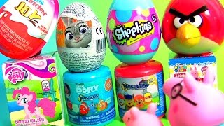 OVOS SURPRESA em Portugues Brasil Shopkins Egg Surprise Kinder Angry Birds Meu Pequeno Ponei MLP