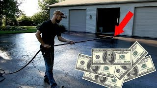 ASPHALT SEALCOATING! | MAKING MONEY ? ? ?