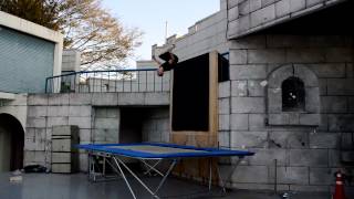New Extreme Sport: Trampoline Wall - Artur Pavlyk, demo video