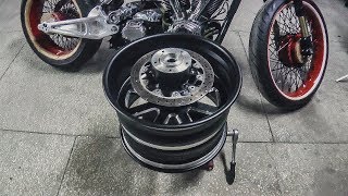Как сделать колесо для мотоцикла на 4300 кубов. Гангрена. Серия 3.