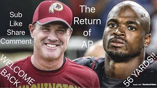 Adrian Peterson ||  Named Week One Starter || Washington Redskins