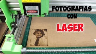 Grabado de fotografías en madera con CNC Láser