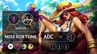 Miss Fortune ADC vs Lucian - KR Master Patch 9.12