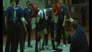 Сергей Певнев, приседание 400 кг, ЧУ 2010