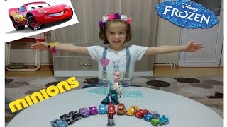 Minions Magnoz Frozen Songs Frozen Elsa Olaf Kinder Surprise Eggs Disney cars