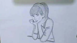 رسم فتاة جميلة بالخطوات خطوة بخطوة