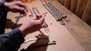 Цепи противоскольжения своими руками, Chains, with their own hands, low cost, wheels,