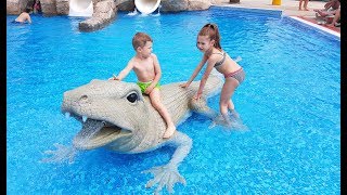 Water park for kids. Video compilation 2017.