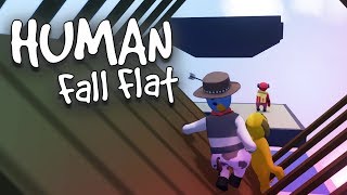 Human Fall Flat - Intermediate? (4 Player Gameplay)