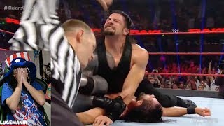WWE Raw 5/29/17 Roman Reigns vs Seth Rollins
