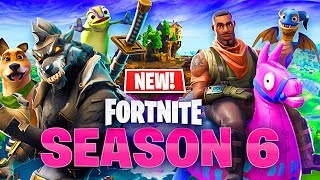*NEW* Fortnite Season 6 Gameplay - New Map, Skins & Pets!