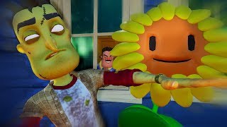 HELLO ZOMBIES - Hello Neighbor Plants vs Zombies Mod