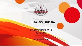 USA v Russia - FIVB Volleyballl Men's World Cup Japan 2015