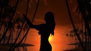 Sexy girls dancing at sunset screensaver