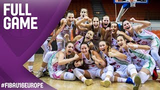 Hungary v Latvia - Full Game - Semi-Final - FIBA U16 Women's European Championship 2017