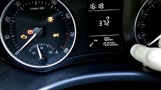 Сброс оповещения сервисного интервала Skoda Octavia A5 1.8 TSI
