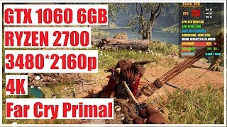 Far Cry Primal | GTX 1060 6GB | Ryzen 2700 | 4K Gameplay | Tech MK