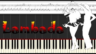 Lambada Piano tutorial Slow version