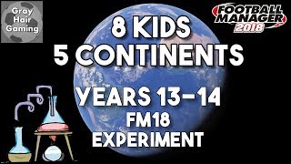 FM18 Experiment - Years 13 & 14 - 8 Kids in 5 Continents in Low Reputation Teams & Leagues