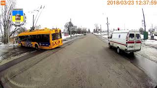 Черкасский троллейбус- Март 2018