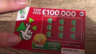 BIG WIN !! Scratch Card Fun