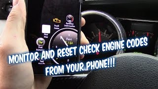 How to Reset Check Engine Light Codes and monitor car using your Smart Phone!