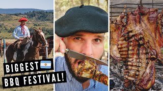 BIGGEST BBQ GRILL IN ARGENTINA! ?? | Epic Argentine Asado Festival in Patagonia