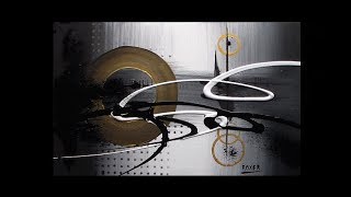 Abstract acrylic painting Demo Video / Original Art / Abstract art / "Energy By Roxer Vidal"