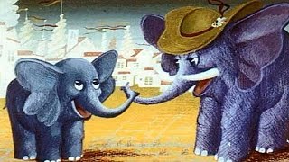 █ Сказка. Сказка про слоненка и Злую обезьяну! (озвученный диафильм сказка и мультфильм).
