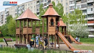 Детские городки, качели, песочницы, горки серии "Крепость" /// 2016.09.07