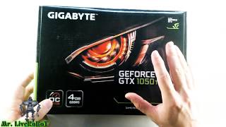 GIGABYTE GEFORCE GTX 1050TI 4GB GDDR5 OC EDITION LOW PROFILE DISING РАСПАКОВКА ОБЗОР ВИДЕОКАРТЫ