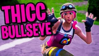 The THICCEST Uncommon Skin??  | Fortnite THICC Bullseye Skin Showcase