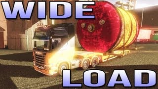 WIDE LOAD! (Euro Truck Simulator 2) ETS2 inc Track IR