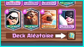EPIC GAME avec des DECKS ALEATOIRES WTF !! Clash Royale FR