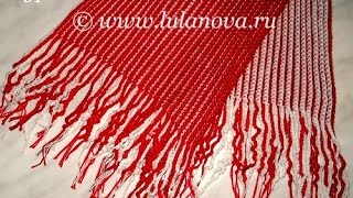 Шарф Спартак-Москва Чемпион - Crochet scarf Spartak Moscow champion
