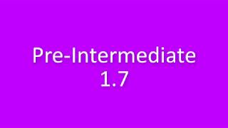 New English File Pre-Intermediate listenning 1.7