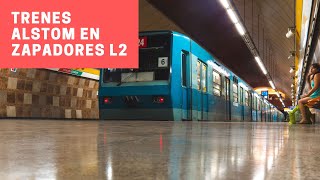 Metro de Santiago | Recopilación trenes NS16 NS04 NS74 en estación Zapadores (L2)