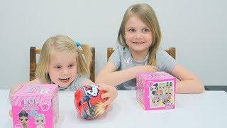 Распаковка странных кукол Лол Конкурс завершен на самодельный шар Лол ЛЕДИ БАГ И СУПЕР КОТ