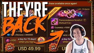TRANSCENDENCE SCROLLS ARE BACK | SUMMONING | Summoners War